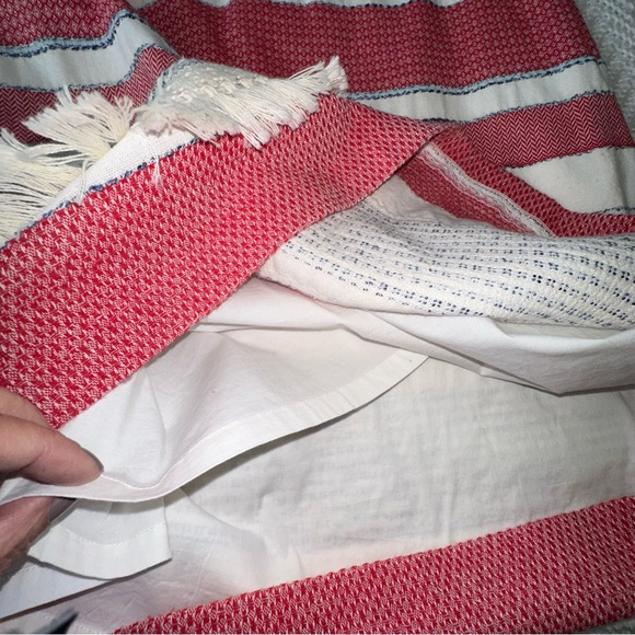 Women's J. McLaughlin Arroyo Sleeveless Split V Neck Striped Dress - Medium - Picture 7 of 9